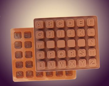 26 capital letter shape silicone mold