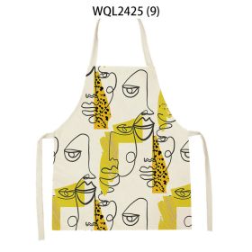 Simple Fabric Apron Kitchen Antifouling Work Clothes (Option: WQL2425 9-47 38cm)