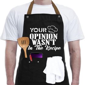 Apron Halter Contrast Color Men's Barbecue Overalls (Option: YOUR OPINION)